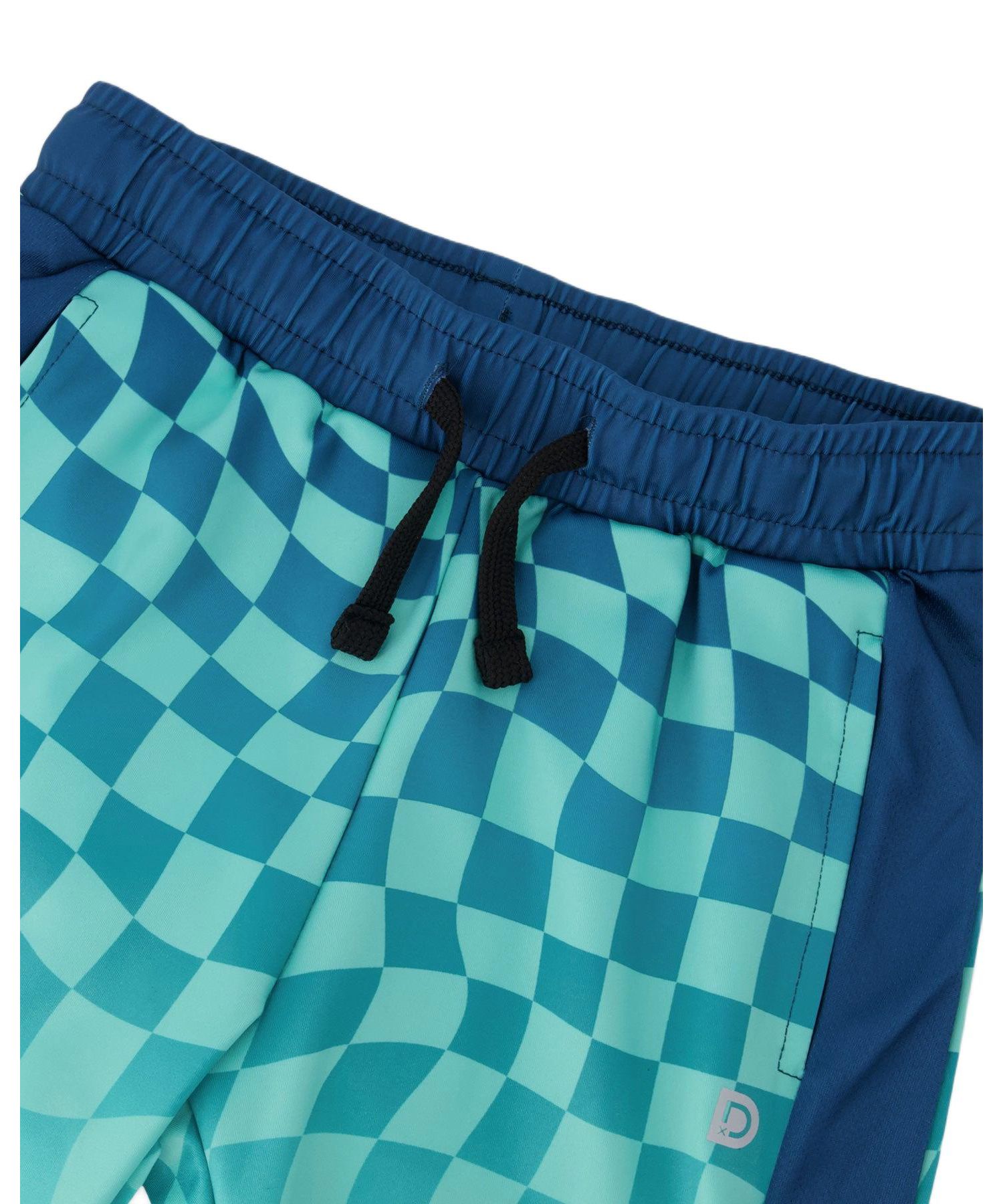 Boys Little/Big Athletic Shorts in Polyester Printed Checkerboard