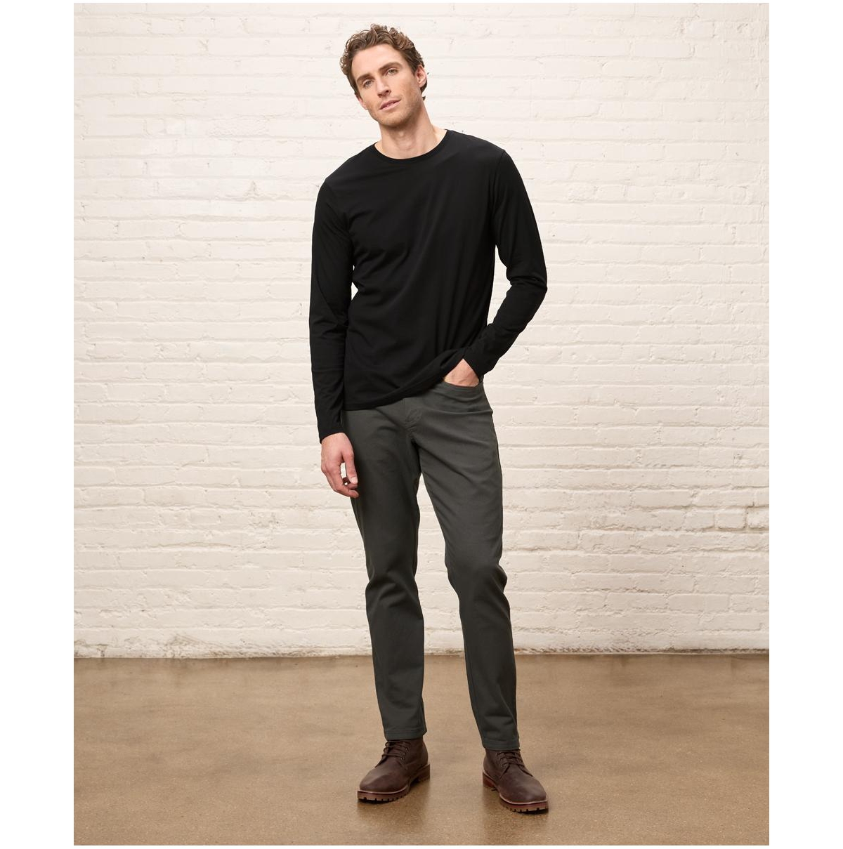 Pact Men's Organic Cotton Essential Long Sleeve Tee