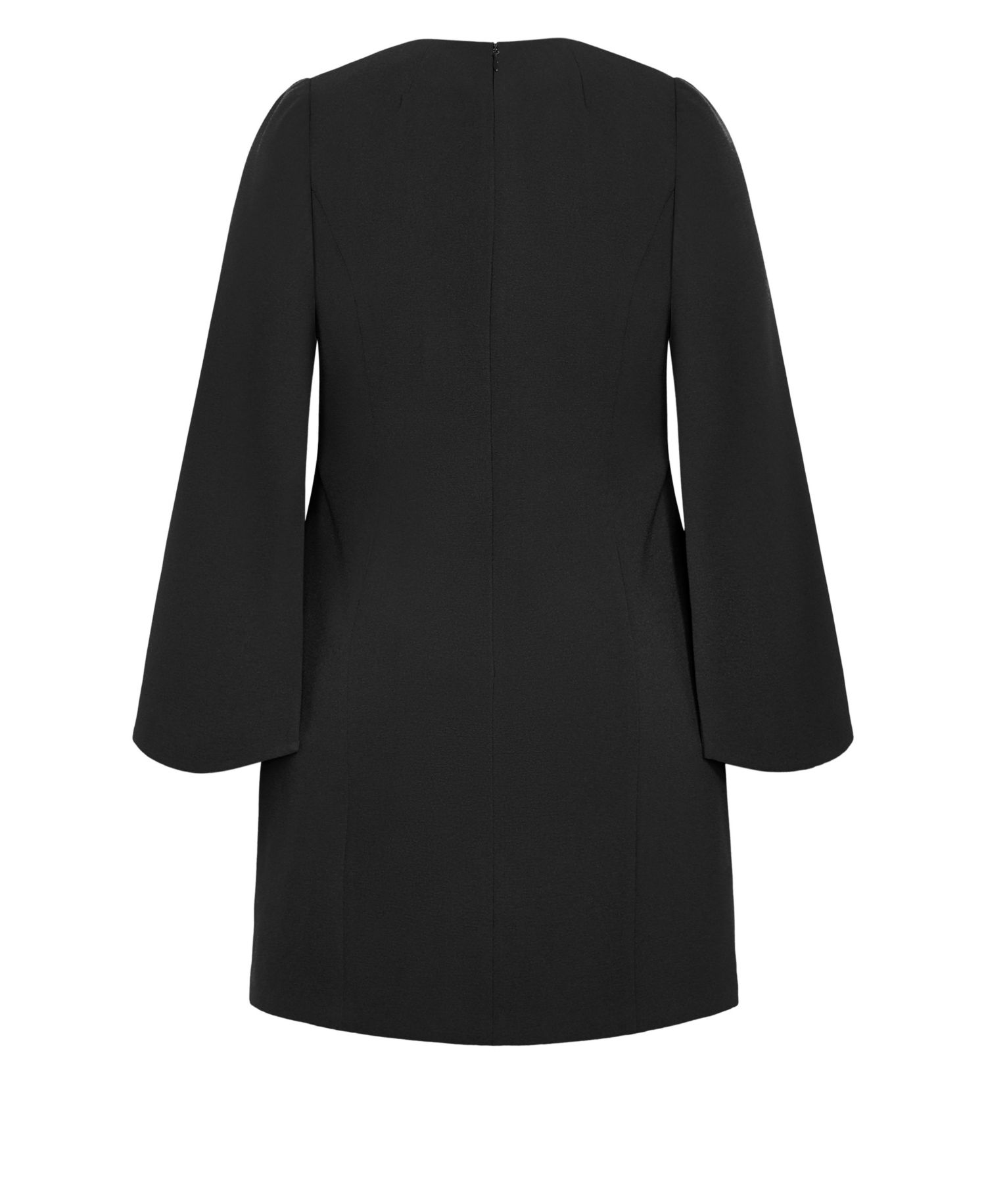 Plus Size Amaya Cape Sleeve Mini Dress