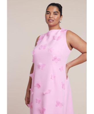 Women's Plus Size Applique Column Dress