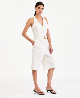 Women's Pleated Bermuda Shorts, Macy's Exclusive
