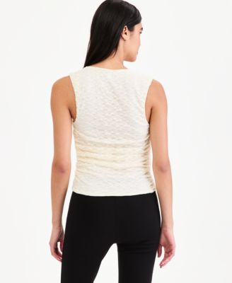 Women's Lace Ruched-Side Top, Macy's Exclusive