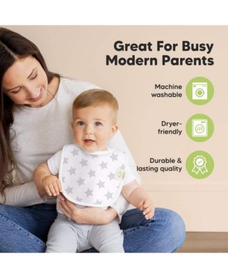 8pk Baby Bibs for Boy, Baby Drool Bib for Baby Boys and Girls, Infant Teething Bibs