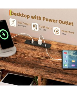 Dresser for Bedroom with 11 Drawers Featuring LED Light and Power Outlet, Fabric Dressers & Chest of Drawers with Open Shelves