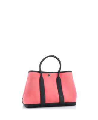 30 Garden Party Tote Toile and Leather