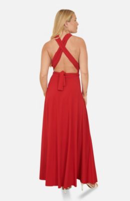 Women's Jersey Stretch Multiway Maxi Dress