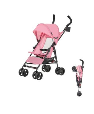 Toddler Rover Stroller: Lightweight, compact travel umbrella stroller. One-hand fold, lockable rear wheels, adjustable canopy, & 3-point harness.