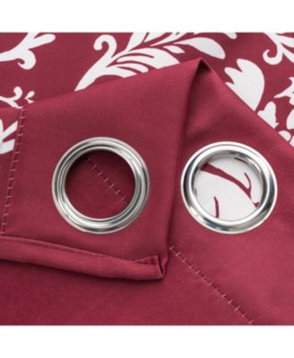 Olivia Gray Cressida 190 GSM Reversible Blackout Polyester Grommet Curtain Panel