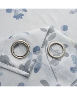 100% Polyester 140 GSM Aiden Printed Textured Grommet Curtain Panel