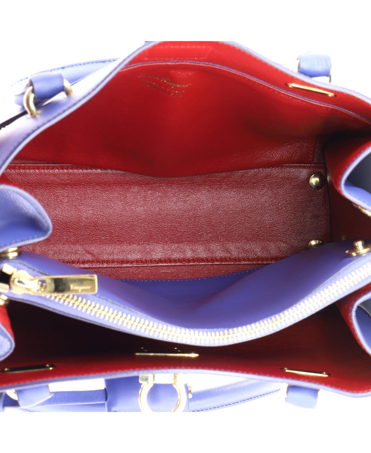 Pre-Owned Salvatore Ferragamo Small Gancio Lock Tote Leather