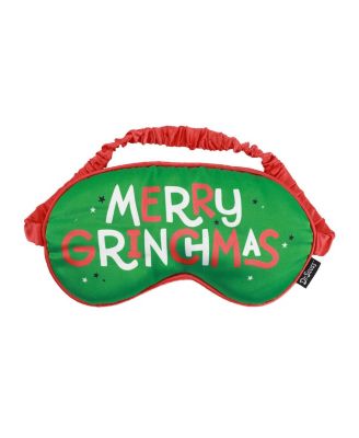 Merry Grinchmas 3-Piece Memory Foam Neck Pillow Eye Mask & Luggage Tag Set