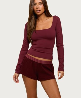 Women's Hayden Square Neck Long Sleeve Top