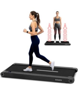 2-in-1 Walking Pad Treadmill with Vibration Plate, Under Desk Treadmill with Remote, LED Display, Quiet 1.0HP Motor