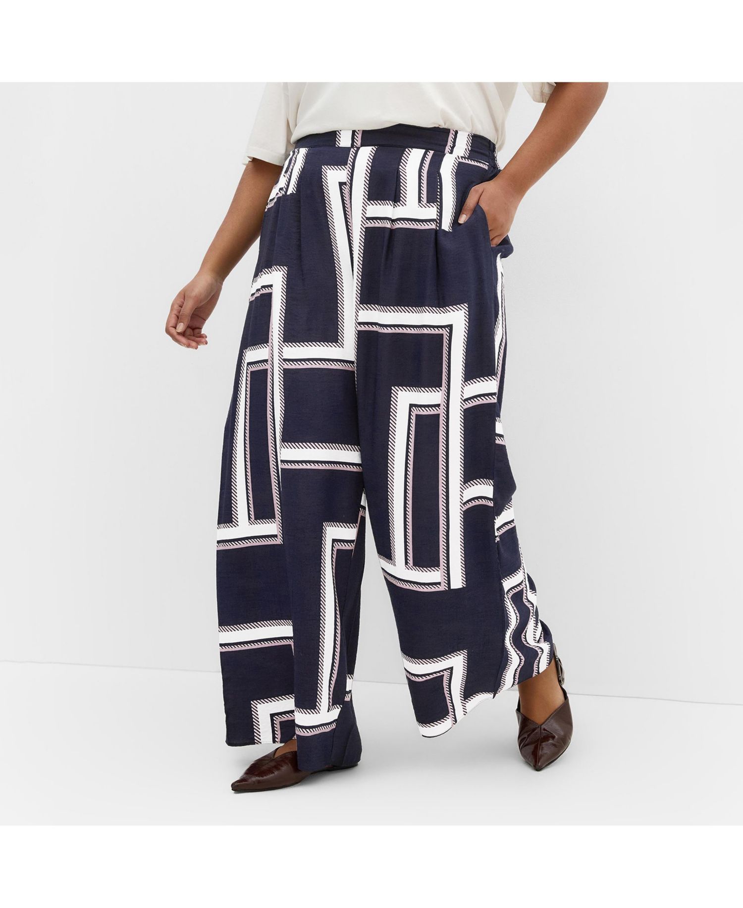 Women's Hallie Print Wide Leg Pant