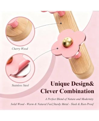 Wood Wall Hooks - Heavy Duty, 5 Pack