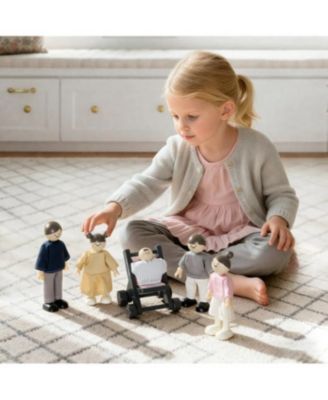 Wooden Dollhouse Dolls