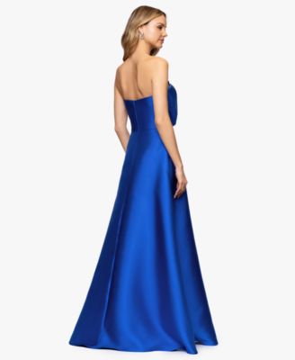 Women's Strapless Bow Front Ball Gown