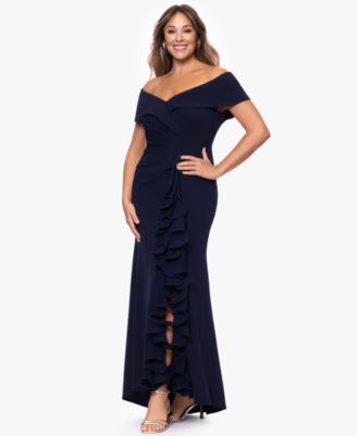 Plus Size Sweetheart Off-The-Shoulder Ball Gown