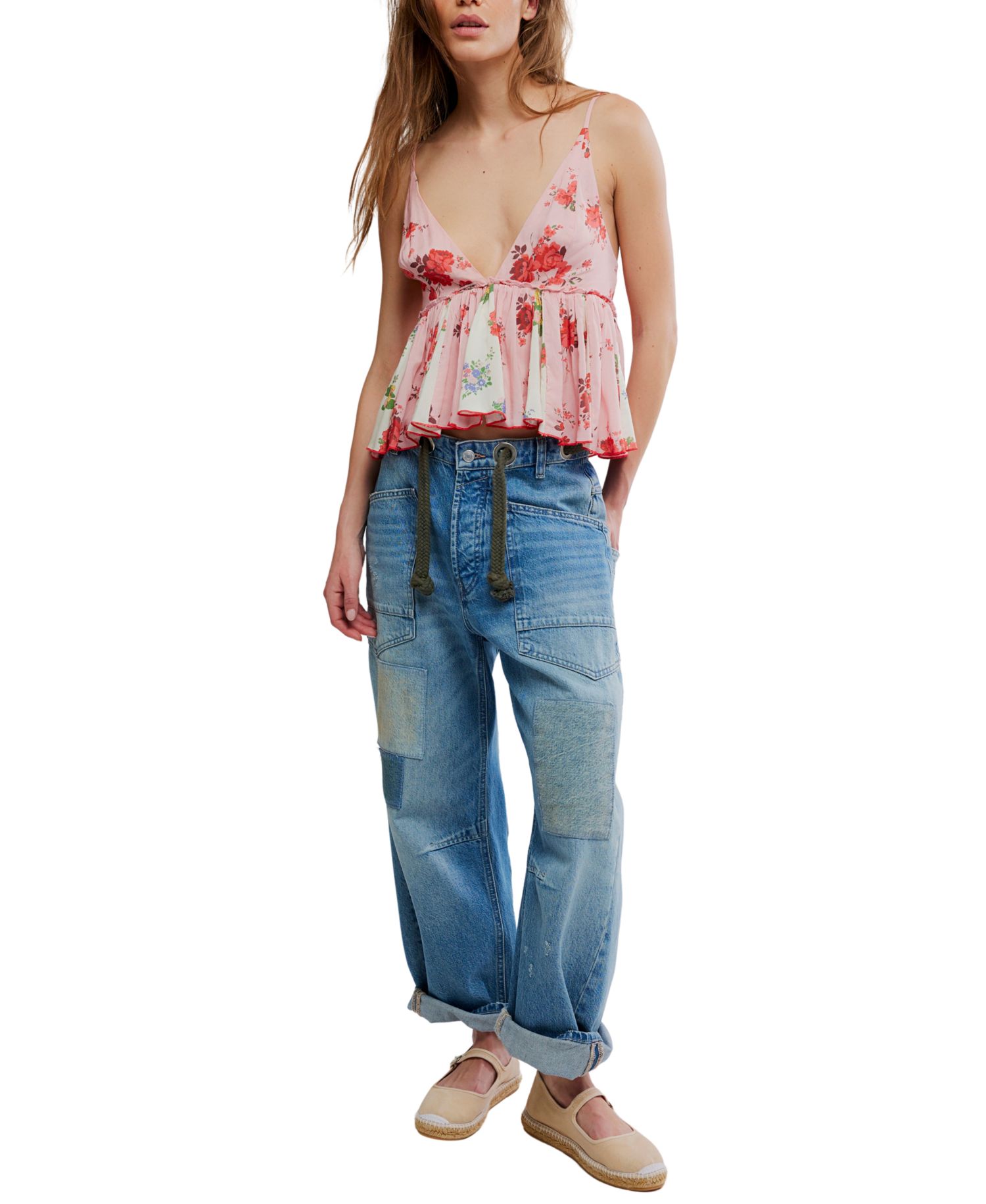 Women's Tillie Floral Sleeveless V-Neck Top