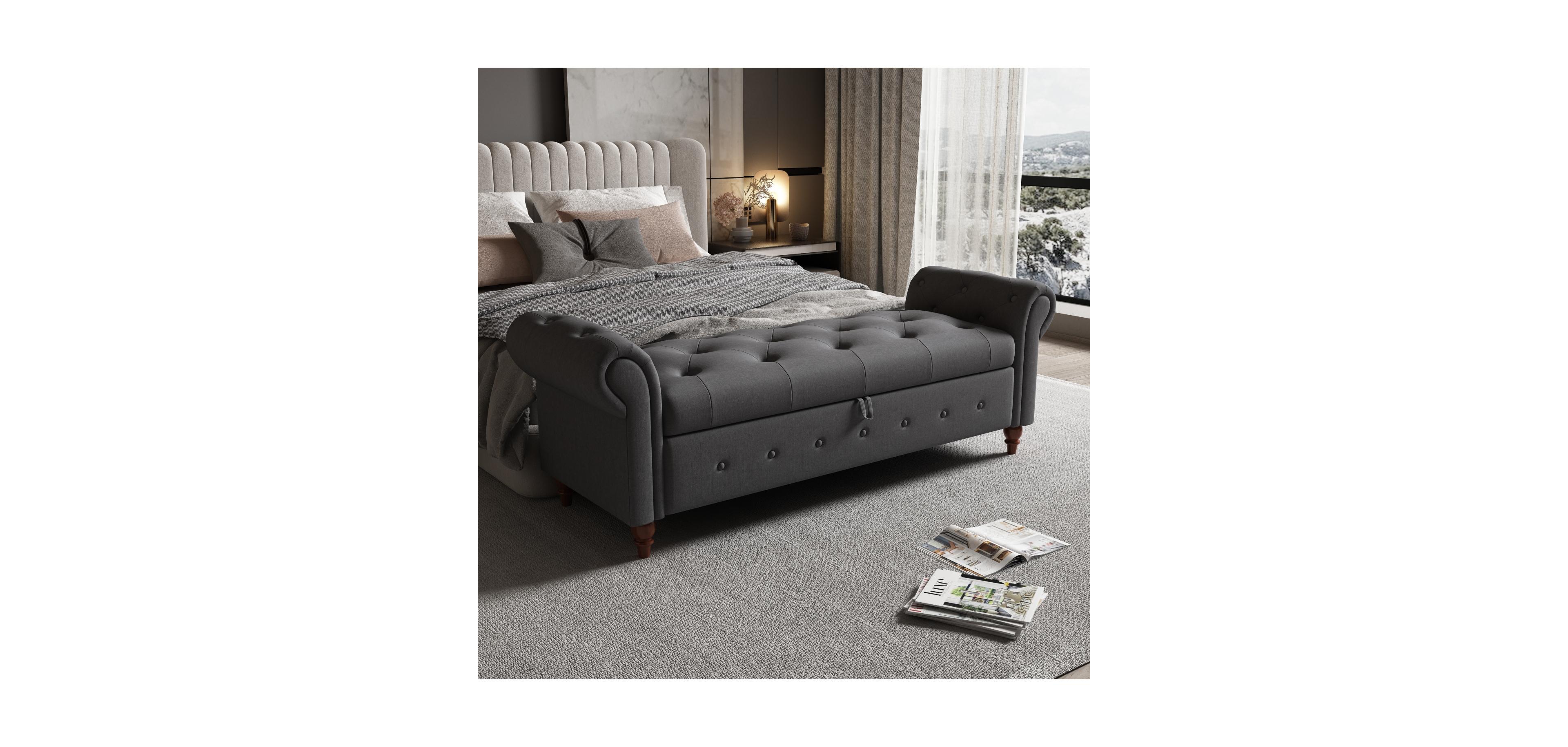 Streamdale Furniture Bed Bench Fabric