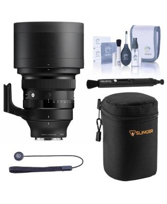 135mm f/1.4 DG Art Lens for L Mount with Adorama Slinger Soft Lens Case, Pro Optic Lens Cap Tether, Cleaning Kit and LensPen