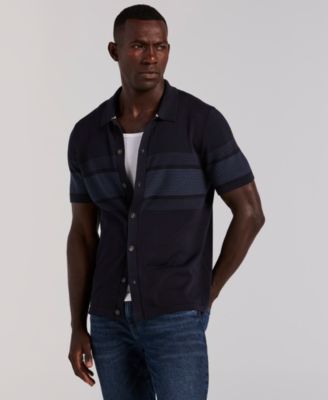 Men's Textured Button Front Shirt