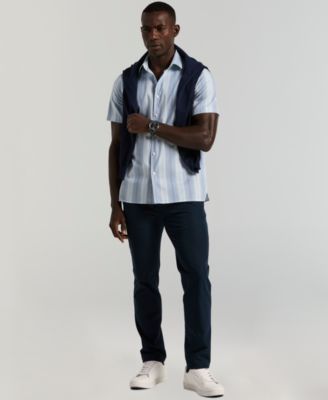 Men's Variegated Stripe Short-Sleeve Shirt