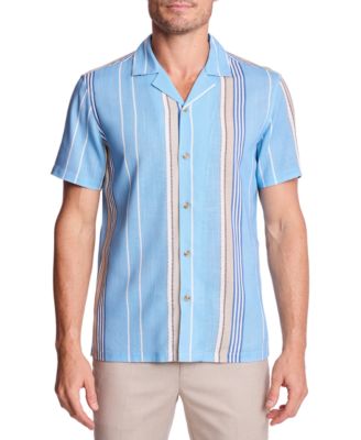 Men's Camp Collar Stripe Shirt