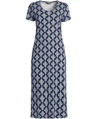 Women's Cotton Short Sleeve Midcalf Nightgown