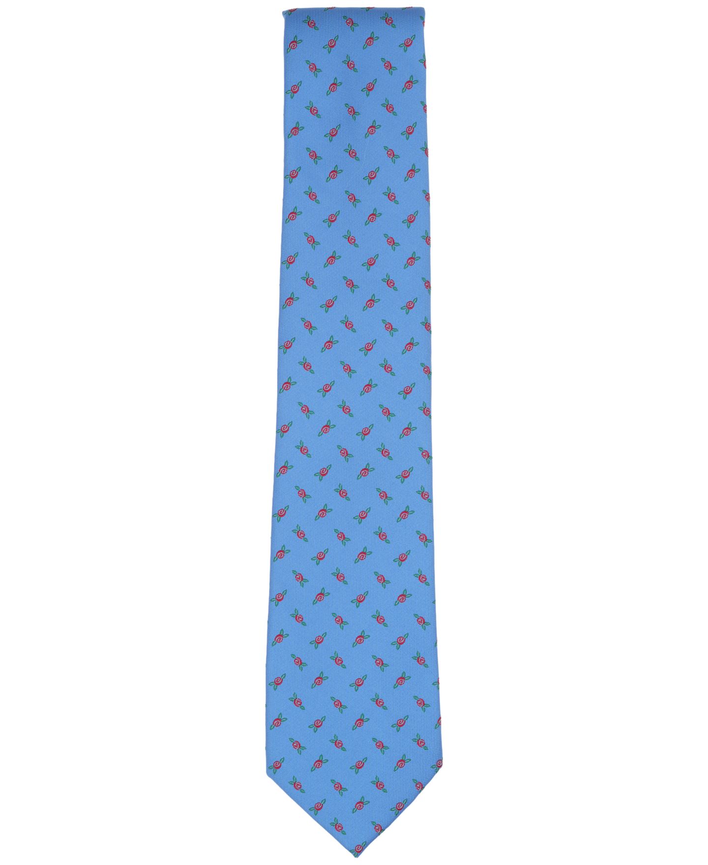 Мужской галстук Club Room Classic Floral Tie, цвет: Светлый синий — фото 2