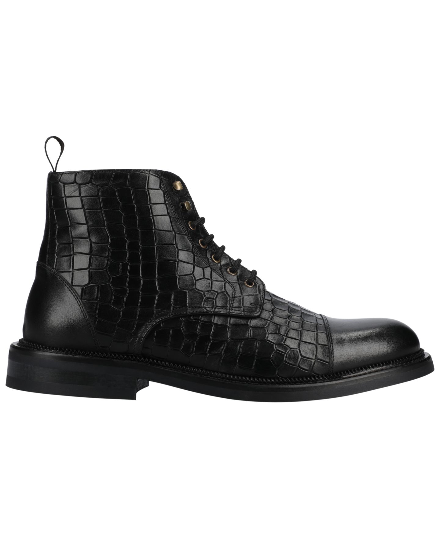 Мужские ботинки Taft Rome Leather Dress Boots, цвет: Чёрный — фото 2