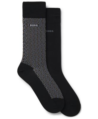 Men's Cube Pattern Socks, 2-Pack