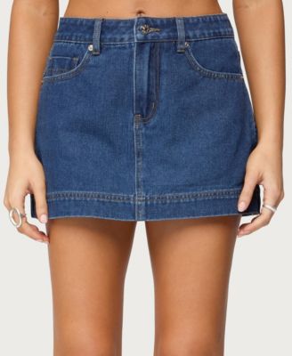 Women's Felica High Rise Denim Mini Skort