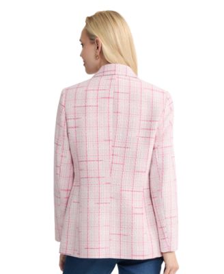 Petite One Button Notch Collar Jacket