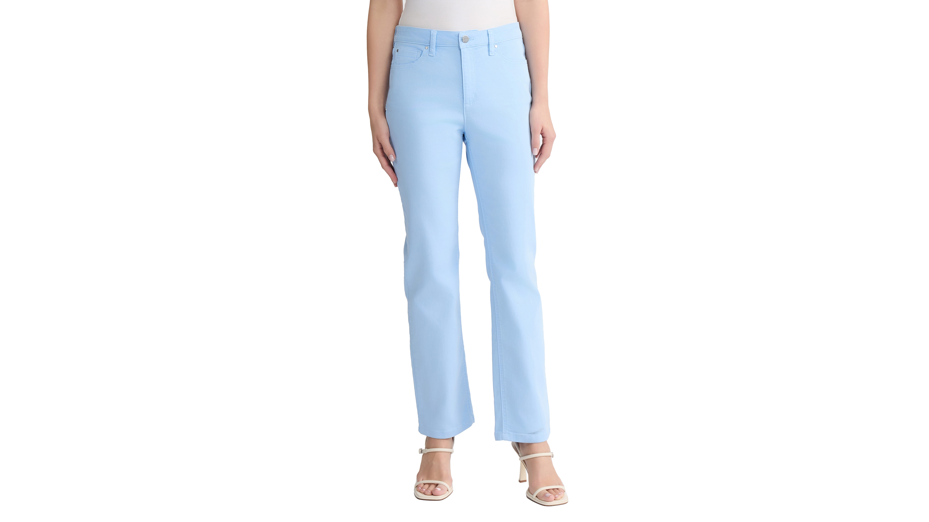 Jones New York Petite Lexington Mid-Rise Straight Jeans