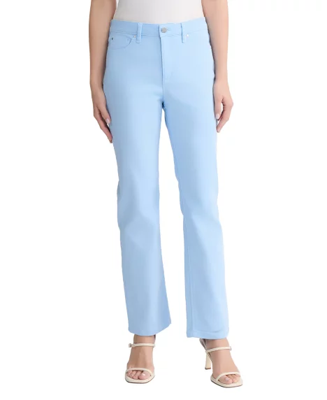 Petite Lexington Mid-Rise Straight Jeans - Huntington Wash