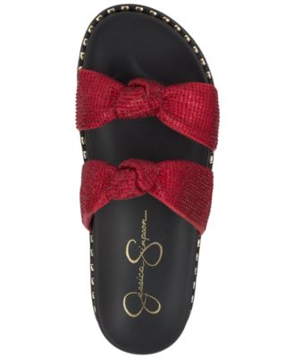 Women's Caralyna Rhinestone Knotted Footbed Sandals