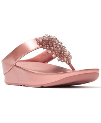 Women's Rumba Iridescent Beaded Toe-Post Sandals
