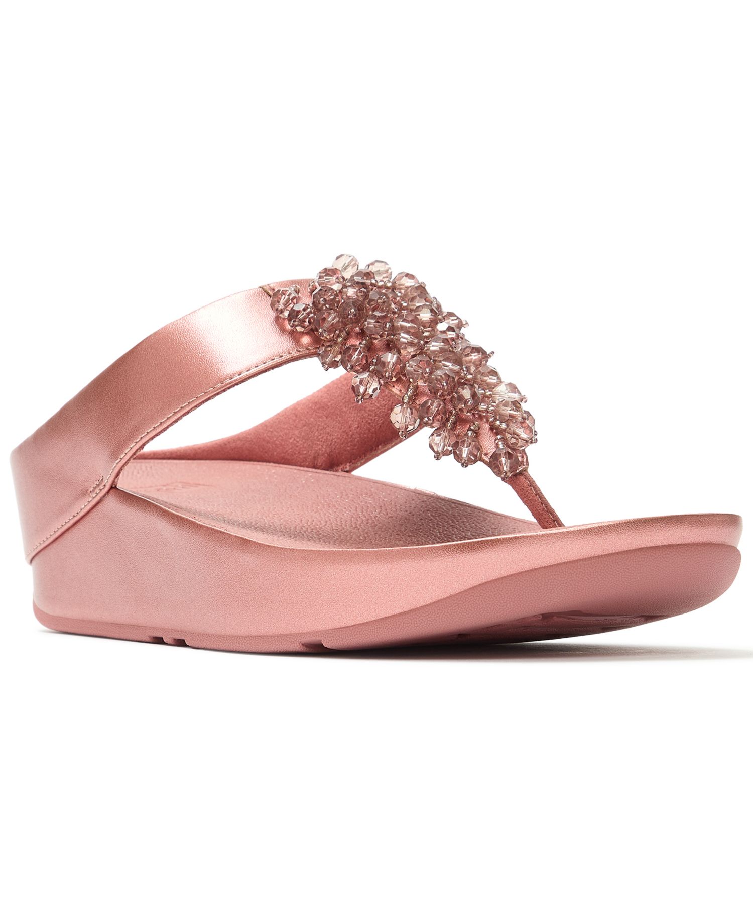 Women's Rumba Iridescent Beaded Toe-Post Sandals