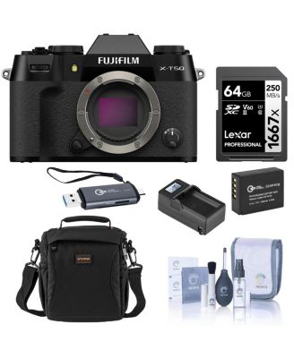 X-T50 Mirrorless Camera with Extreme PRO 128GB CFexpress Type-B Memory Card, 1700MB/s Read, 1200MB/s Write, Alpine 140 Multi-Device Shoulder