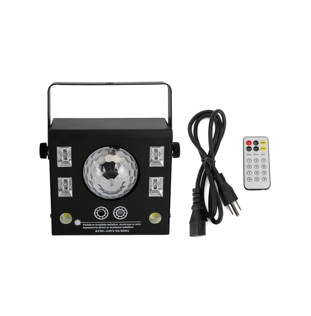 Artudatech 50W Party Light, 4-in-1 Magic Ball, Laser, Strobe & Uv Effects with Dmx Control