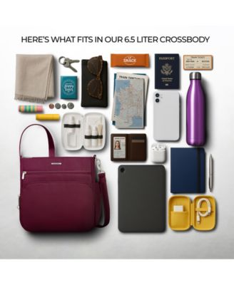 Anti-Theft Classic North or South Crossbody Bag