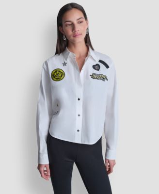 Women's 1989 Pins and Patches Button-Down Shirt