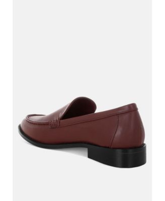 Women's Ninto Low Heel Pleather Loafers