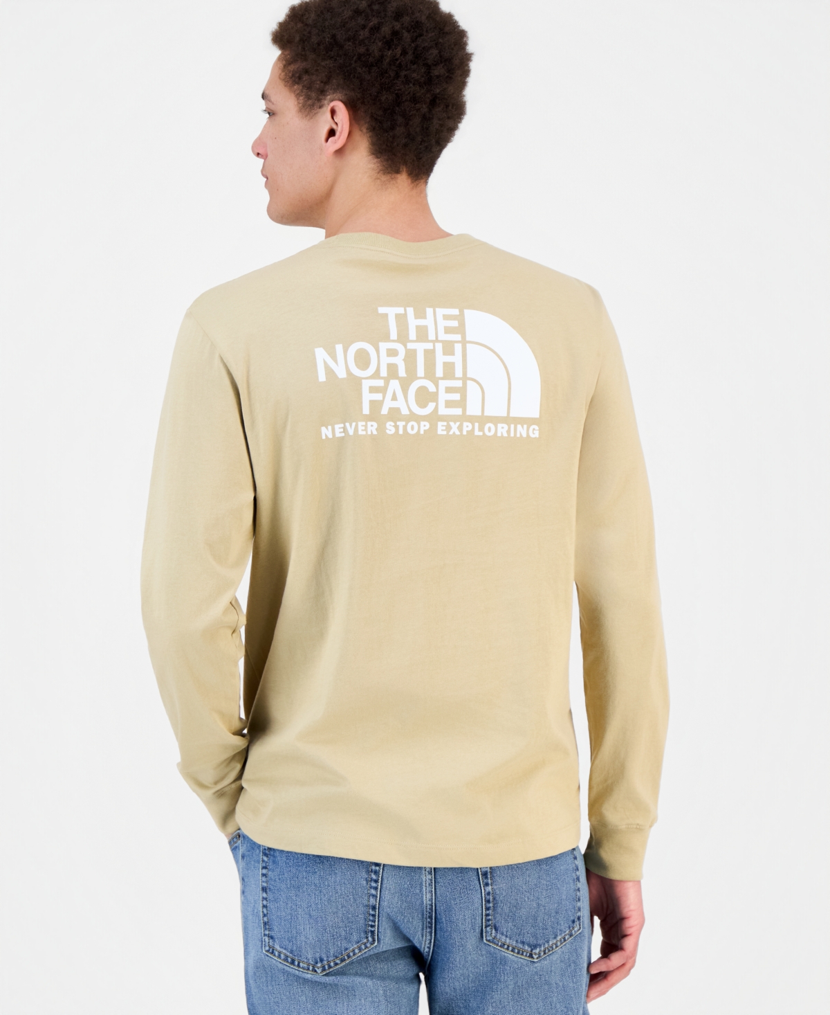 Mens The North Face Evolution Throwback Graphic Long Sleeve Tee