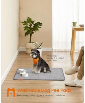 2-Pack Washable Pee Pads for Dogs, 36" x 34", 4-Layer Absorbent Waterproof TPU, Non-Slip Backing