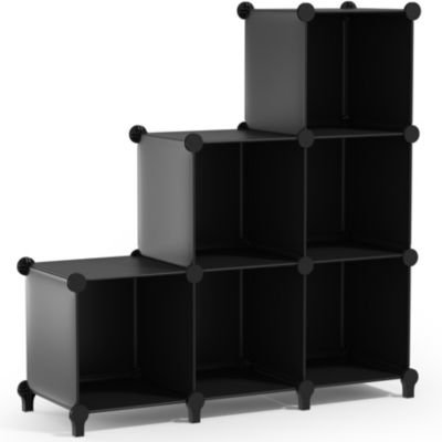 6-Cube Storage Organizer Cubby Shelf for Closet, Toys, Books, and More Space-Saving Bookshelf for Bedroom, Living Room, or Office