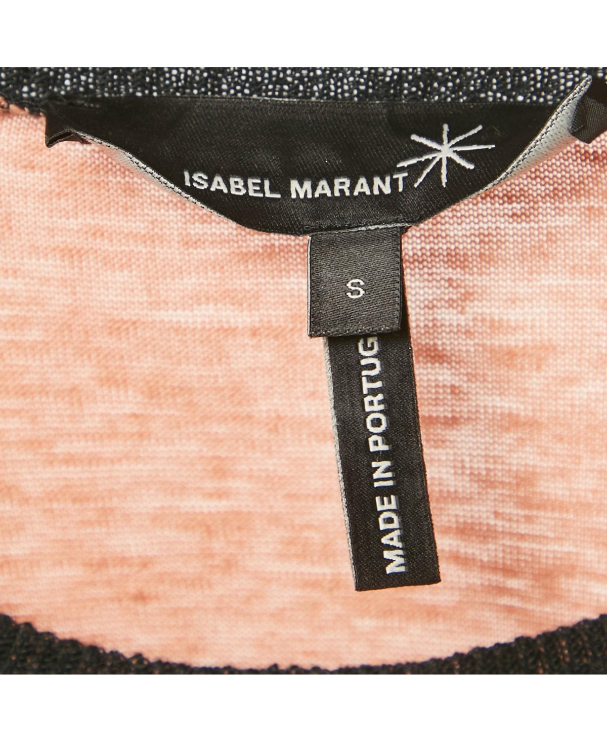 Pre-Owned Isabel Marant Women's Orange/black Striped Knit Top