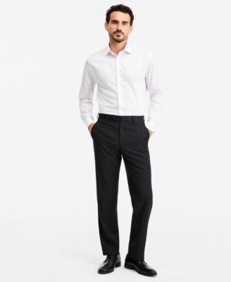 Men's Classic-Fit Pinstripe Wool-Blend Suit Separate Pants
