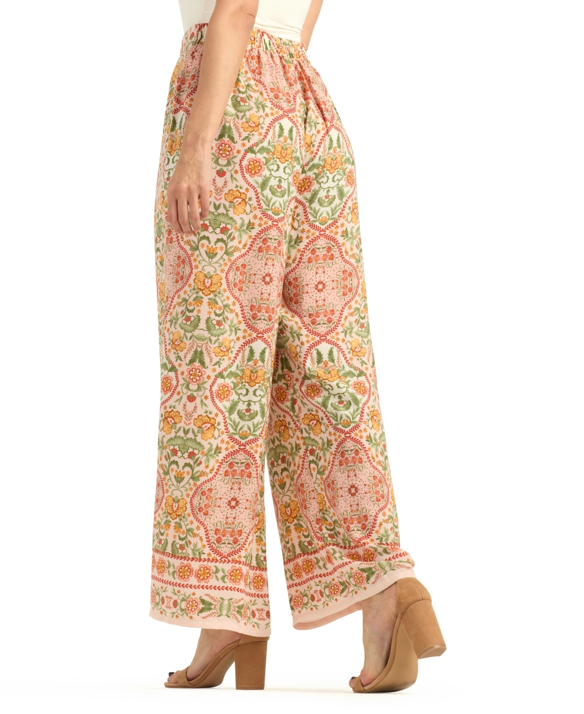 Bcx Women's Printed Wide-Leg Pants